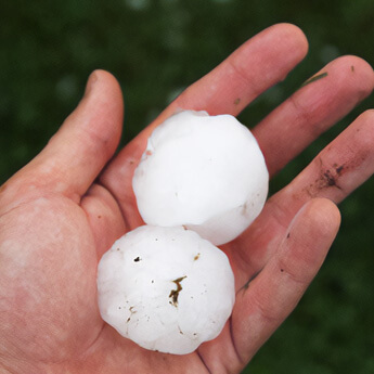 Hail Damage in Belleville IL